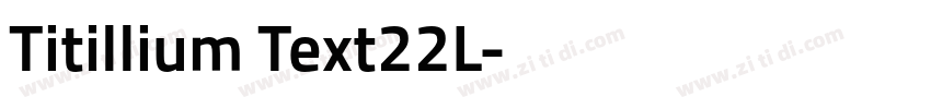 Titillium Text22L字体转换